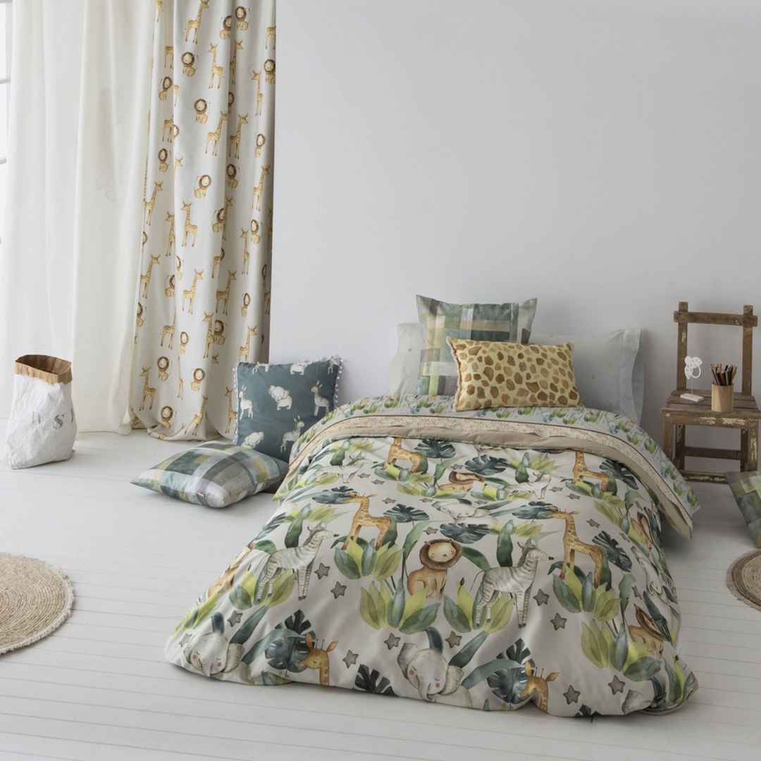 Canete Simba 3-Piece Single &amp; a Half Duvet Cover Set - Beige