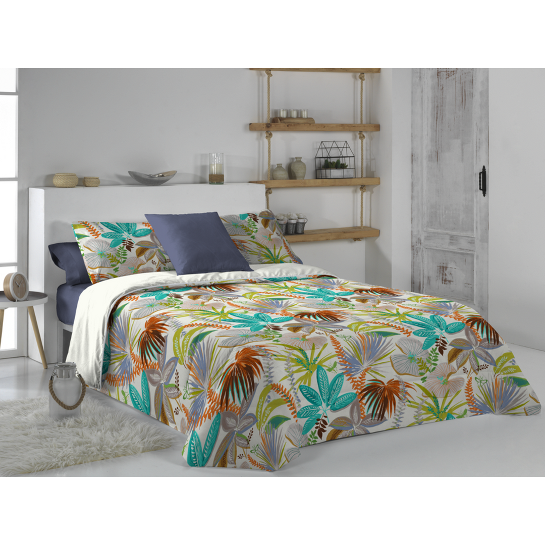 Canete Tropi 4-Piece Single &amp; a Half Duvet Set - Turquoise