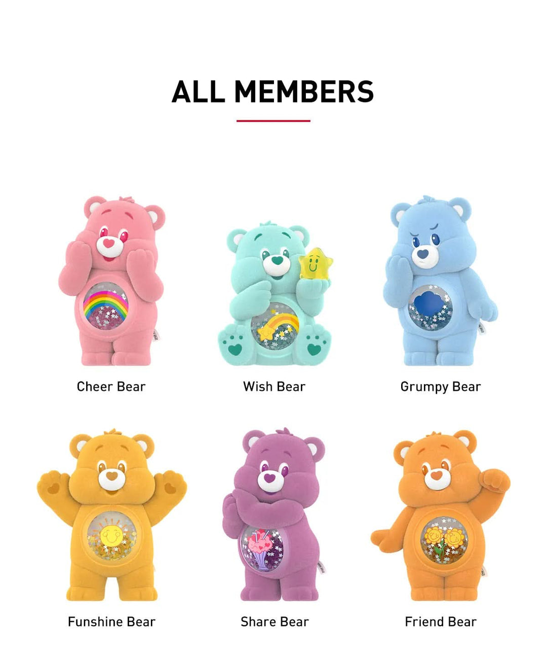 Pop Mart Care Bears Colorful Hugs Series Figures