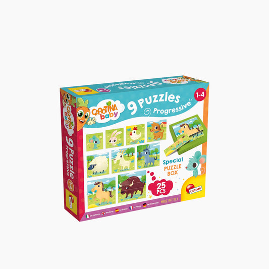 Lisciani Carotina Baby 8 Progressive Puzzle- The Farm