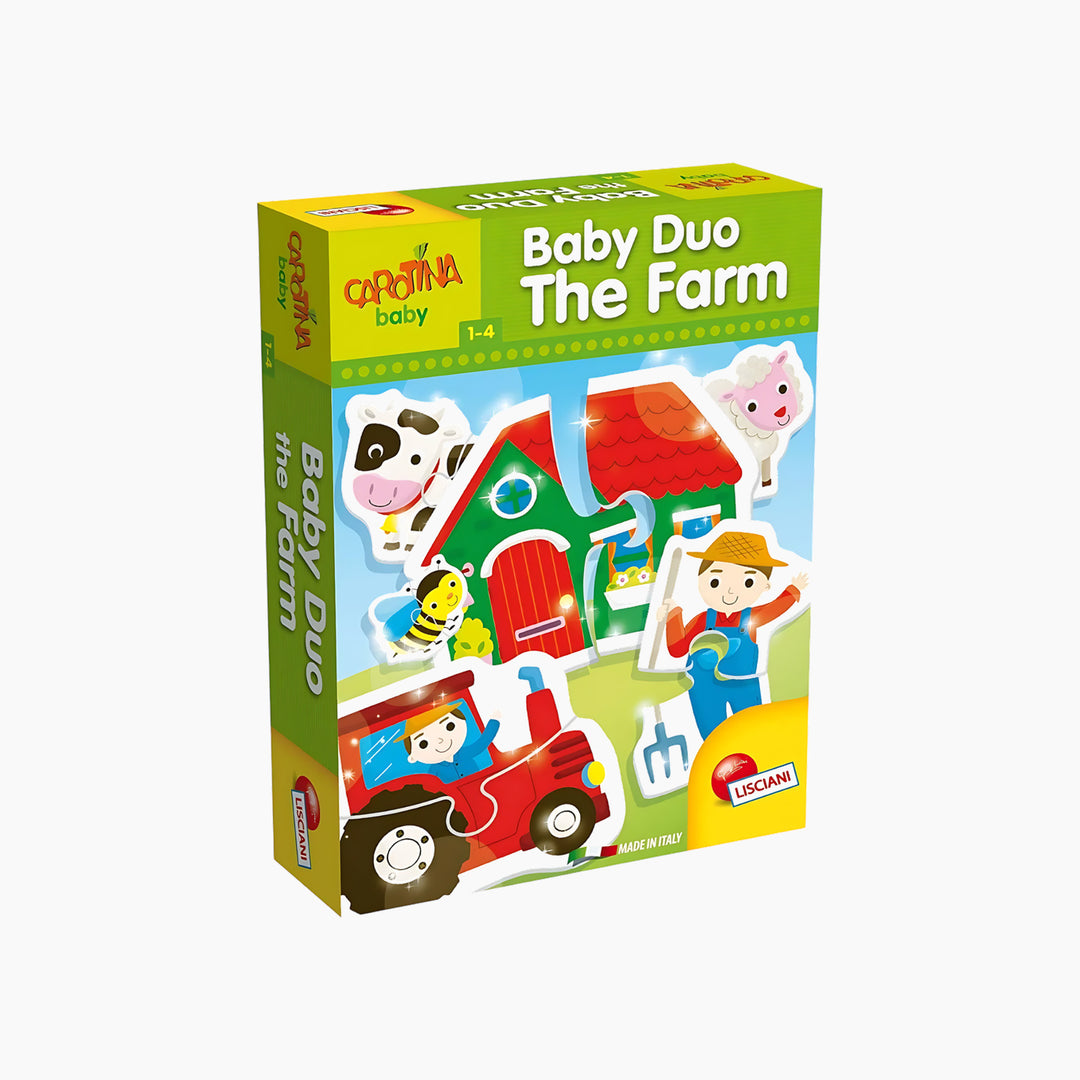 Lisciani Carotina Baby Duo The Farm Animal Figures - HUNA