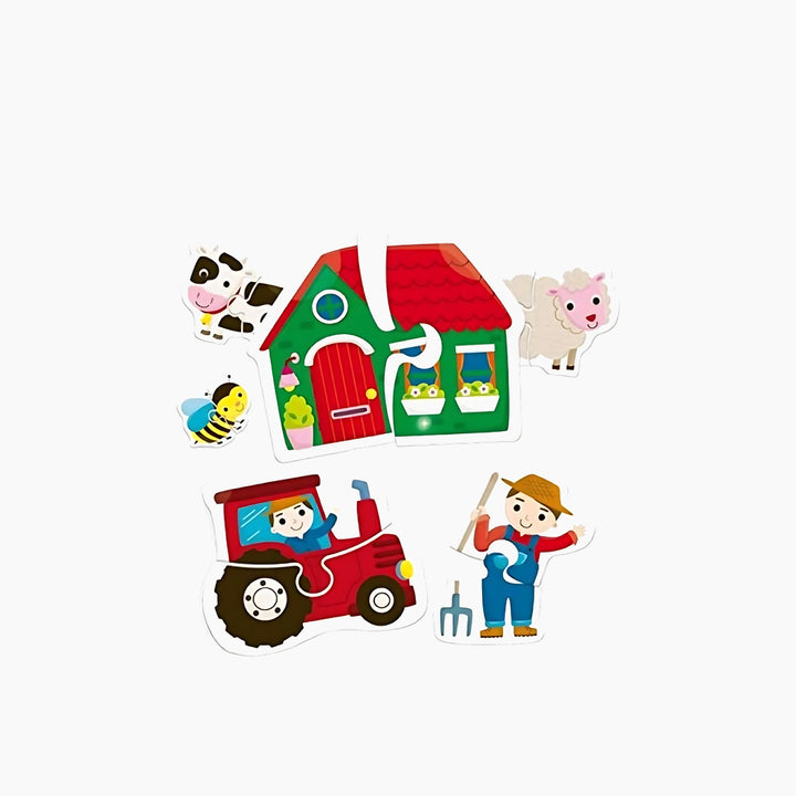 Lisciani Carotina Baby Duo The Farm Animal Figures - HUNA