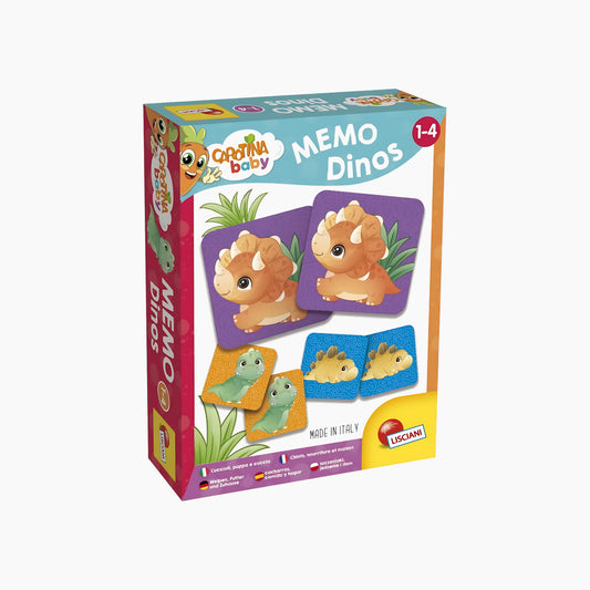 Lisciani Carotina Baby Plus Memo Dinos Memory Game