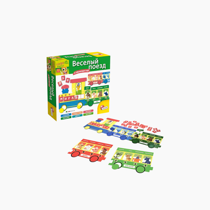 Lisciani Carotina Plus The Little Train of Animals Toy Figures - HUNA