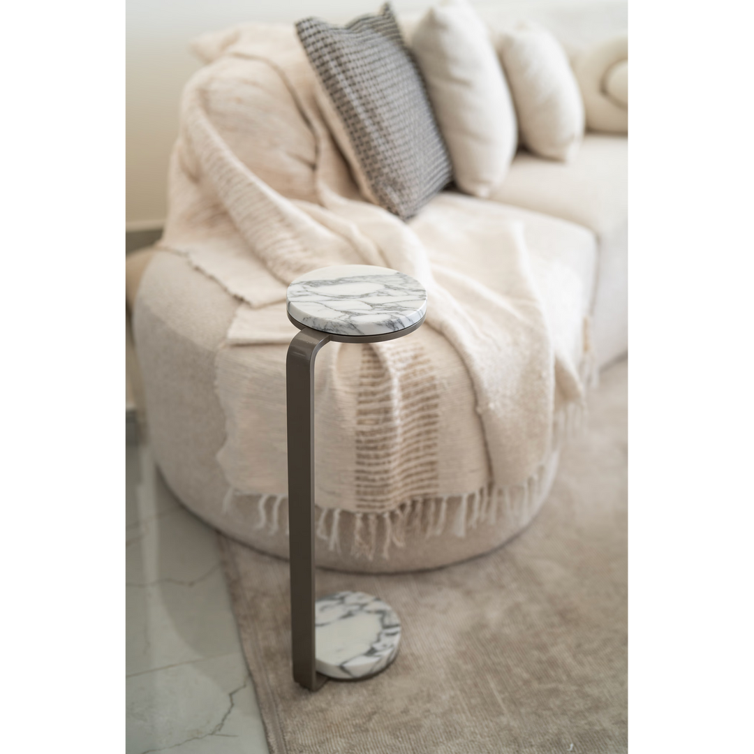 Refyned Carrara Frank Drink Table
