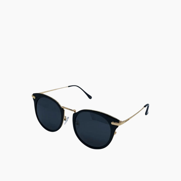 Cat Eye Black/Gold Sunglasses