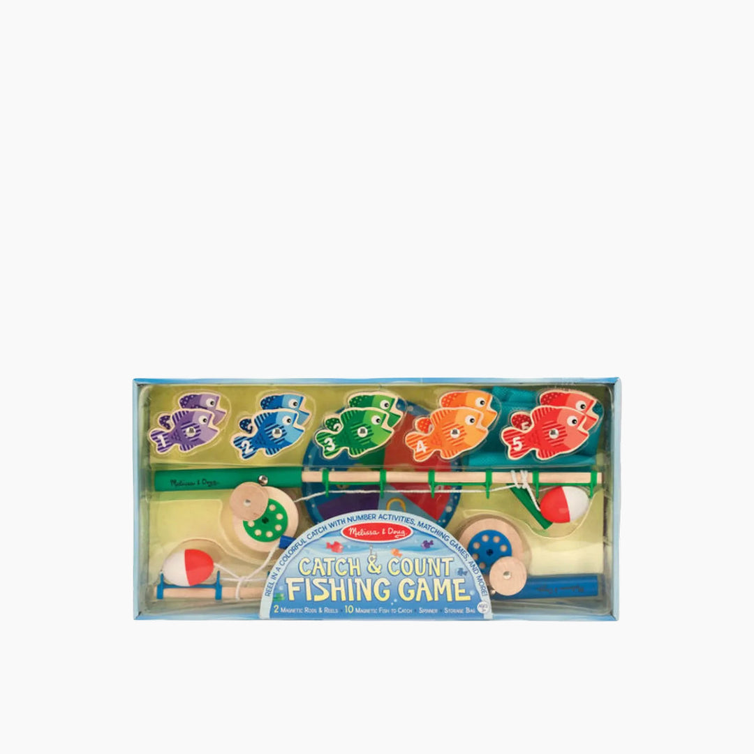 Melissa &amp; Doug magnetic fishing rod set for counting and motor skills