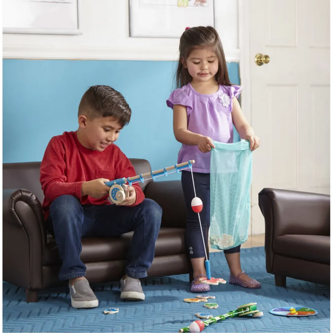 Melissa &amp; Doug magnetic fishing rod set for counting and motor skills