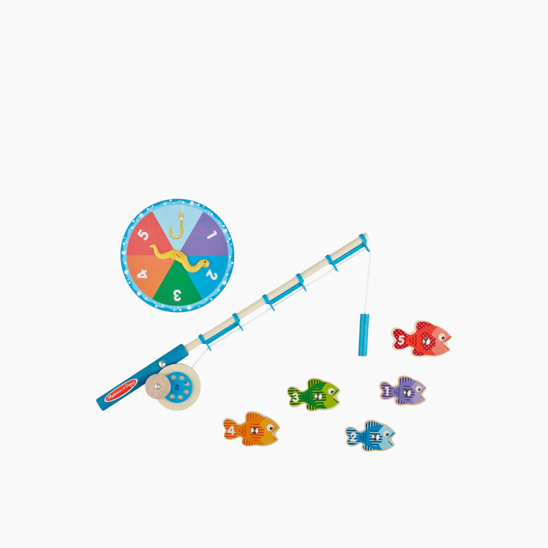 Melissa &amp; Doug magnetic fishing rod set for counting and motor skills