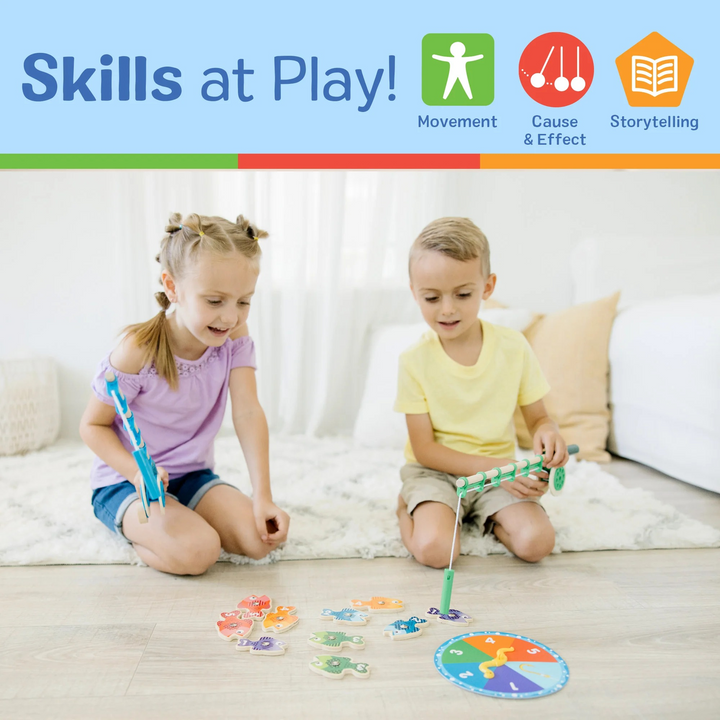 Melissa &amp; Doug magnetic fishing rod set for counting and motor skills