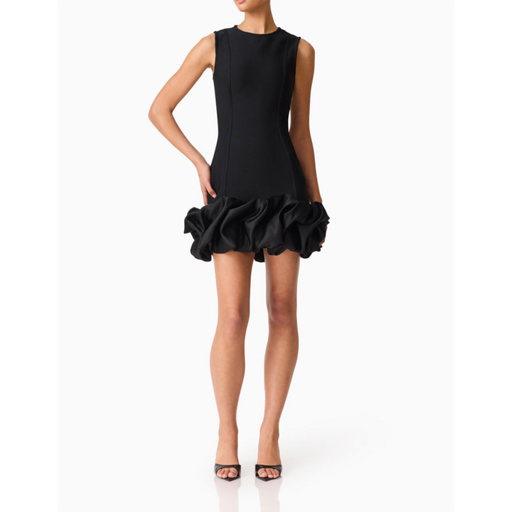 Elliatt Celia Bubble Mini Dress in Black