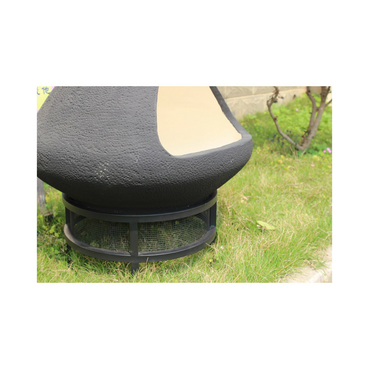 Ceramic Outdoor Chiminea Fire Pit | Garden Fireplace