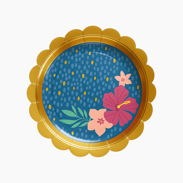 أطباق ورقية استوائية