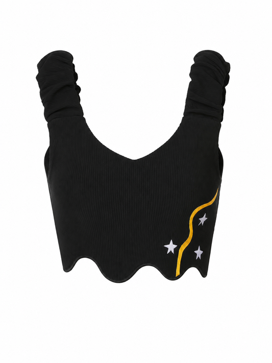 Ink Martini DRIP’D IN BLACK BRA TOP
