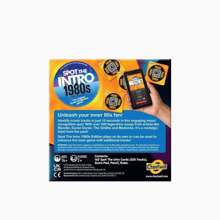 Cheatwell Spot The Intro Music Quiz Board Game
