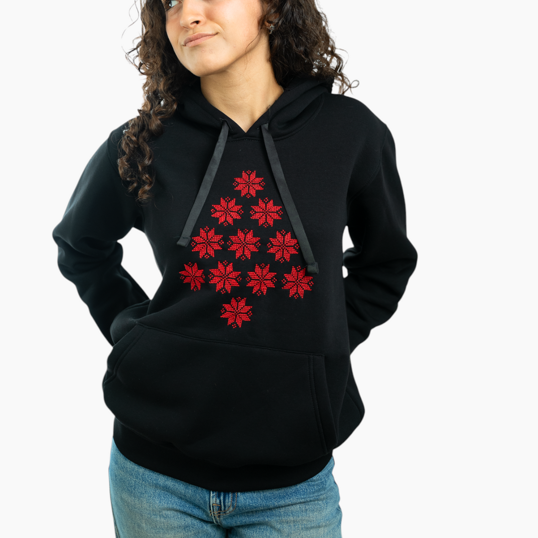 Christmas Hoodie – Kanaan Star Tree Embroidery