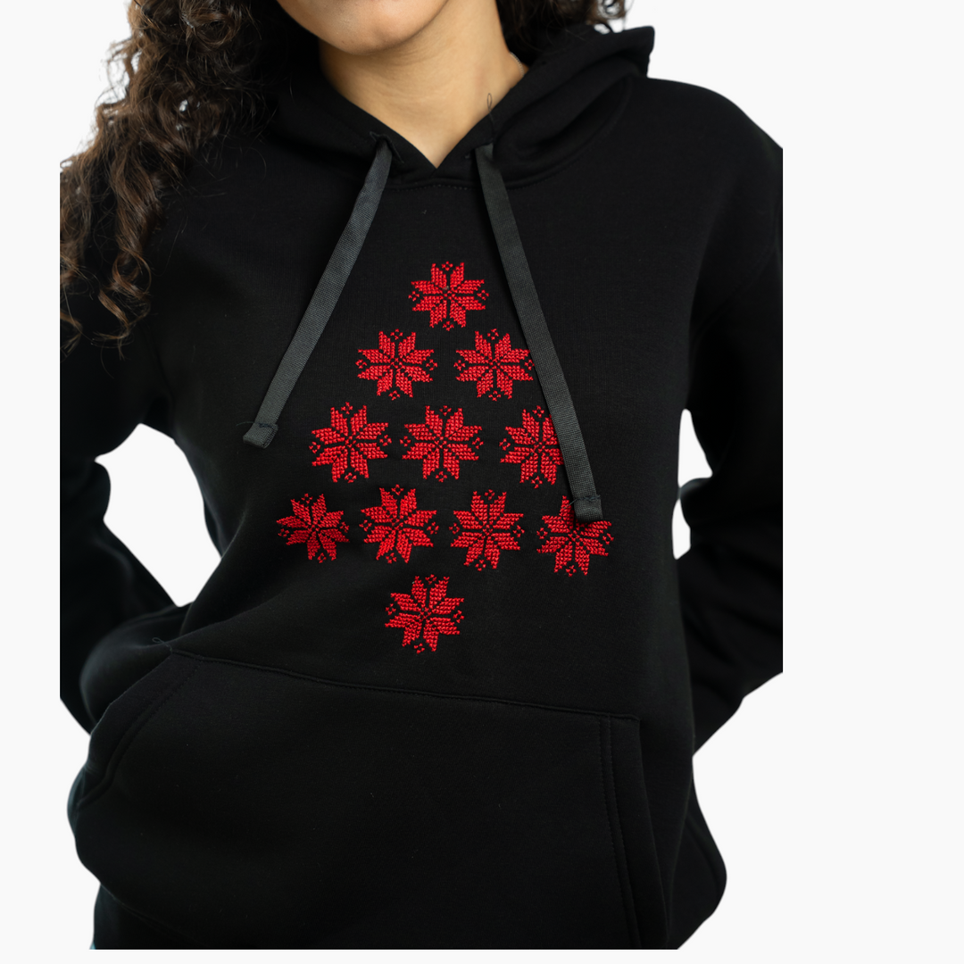 Christmas Hoodie – Kanaan Star Tree Embroidery