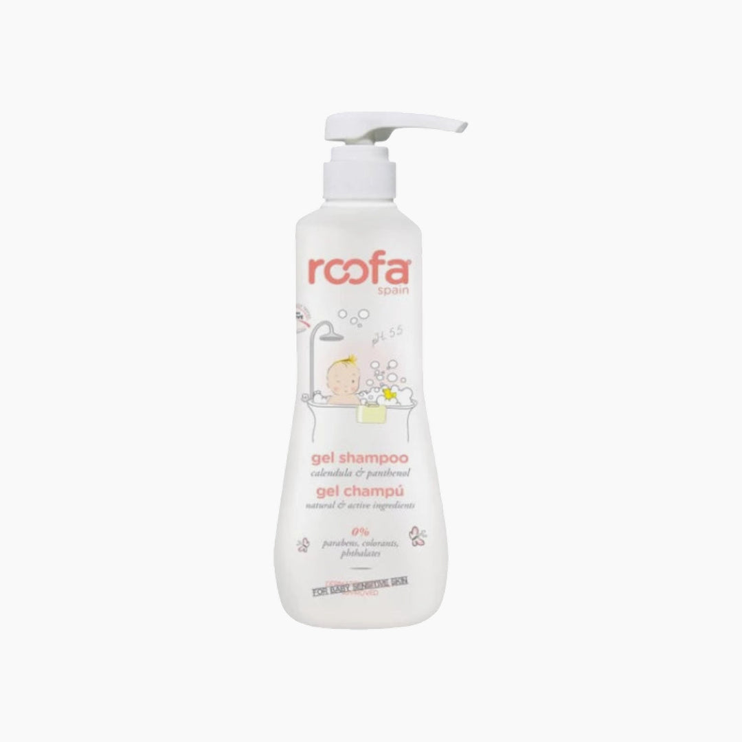 Roofa 500ml hair and body cleansing gel shampoo for sensitive skin