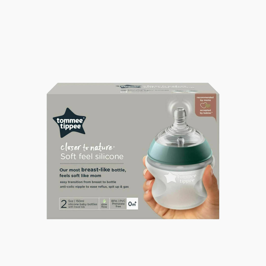 Tommee Tippee Closer To Nature Silicone Baby Bottle Two Pack
