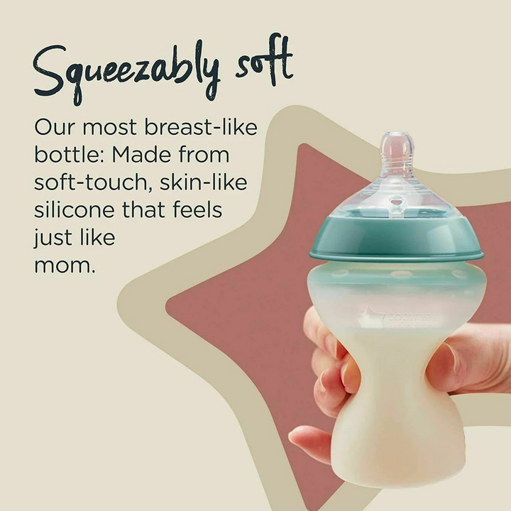 Tommee Tippee Closer To Nature Silicone Baby Bottle Two Pack