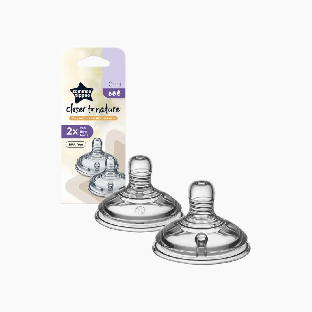 Tommee Tippee Closer to Nature Slow Flow teats, pack of 2