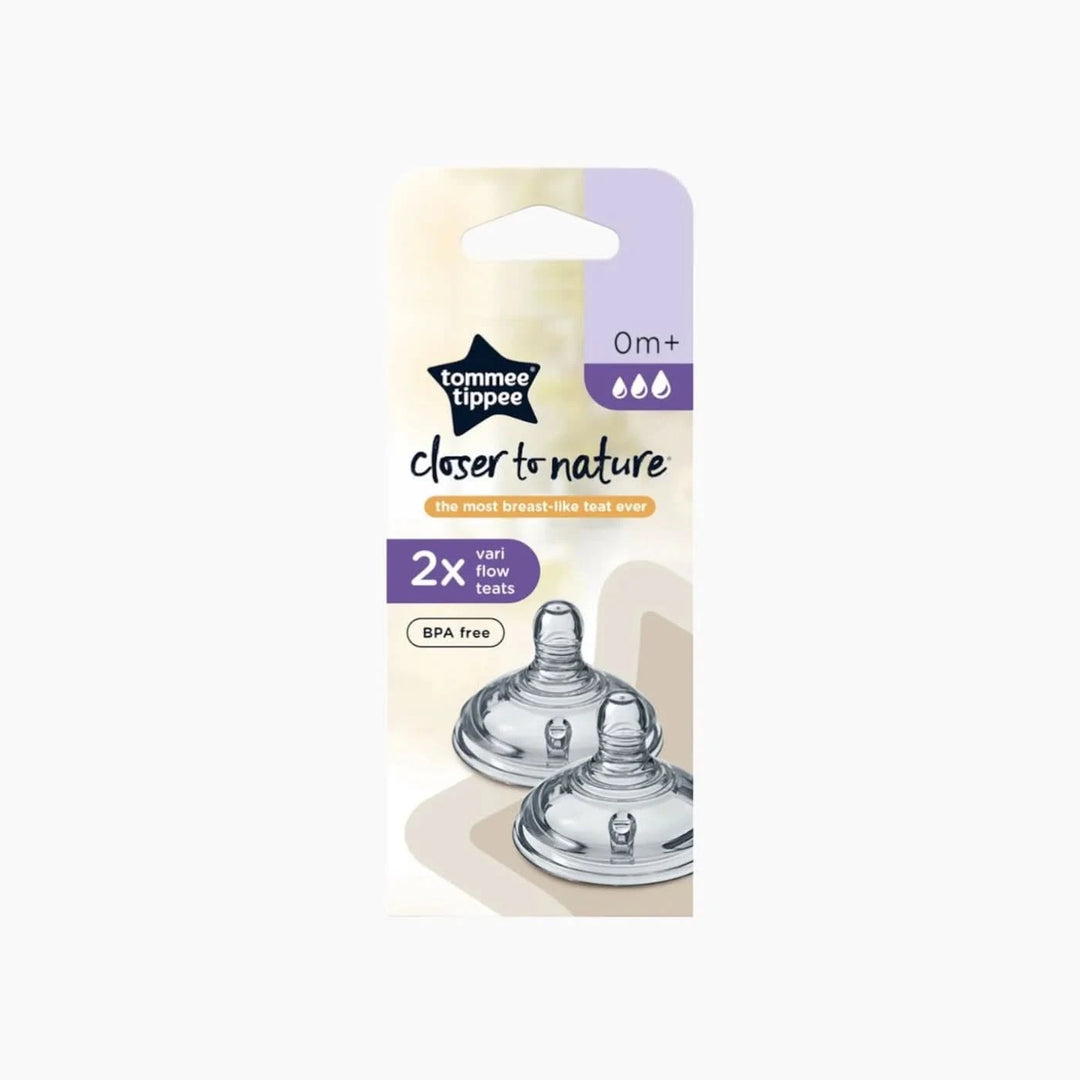 Tommee Tippee Closer to Nature Slow Flow teats, pack of 2