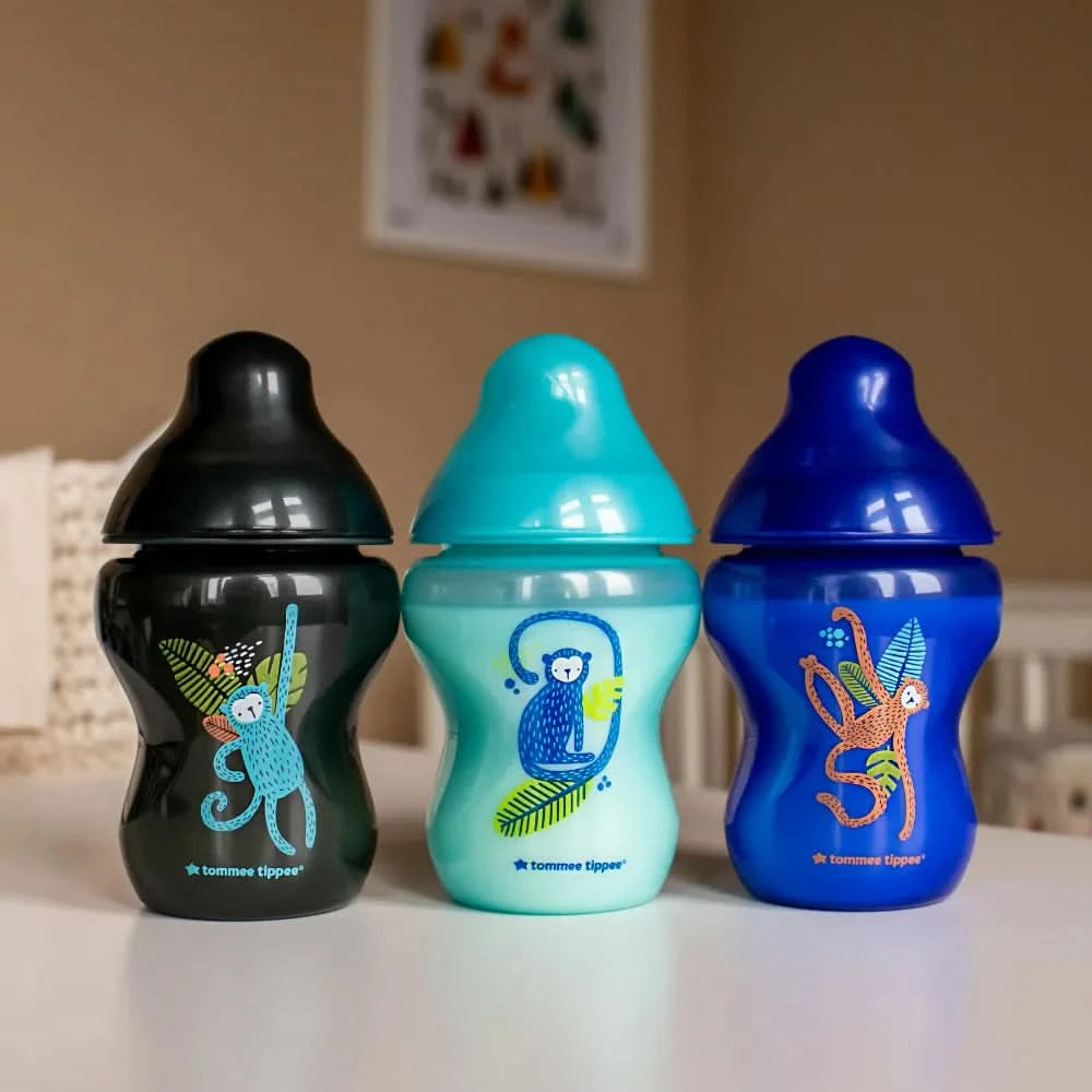 Tommee Tippee Closer To Nature 3 Midnight Jungle Baby Bottles