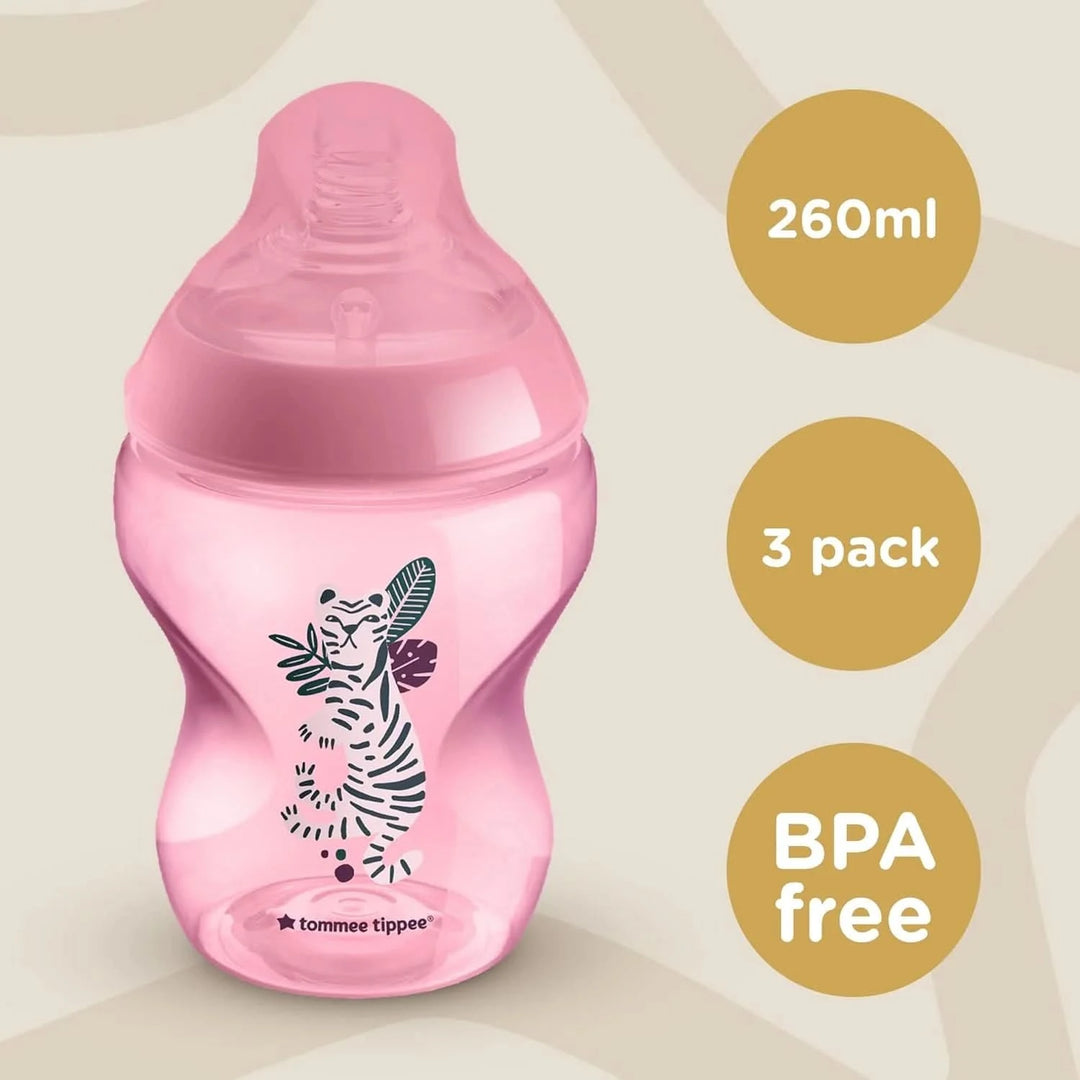 Tommee Tippee Closer To Nature 3 Midnight Jungle Baby Bottles