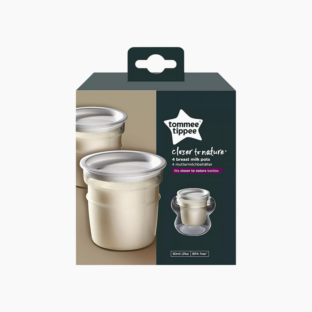 Closer to Nature Milk Storage Pots (4 Pack) - HUNA