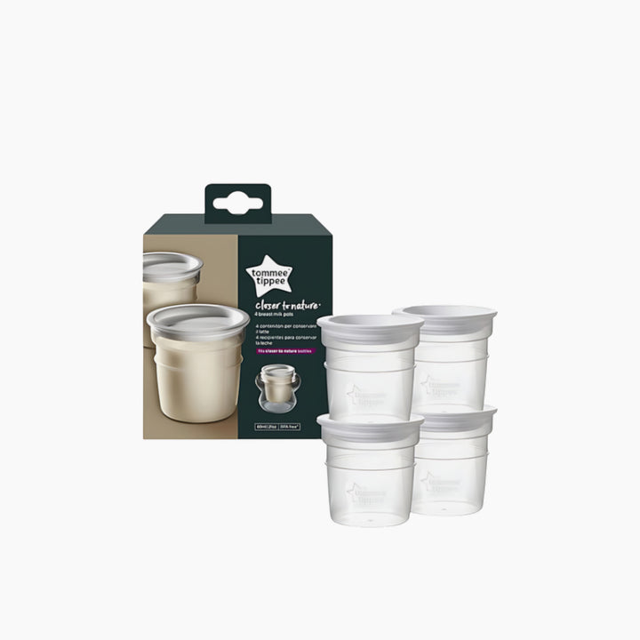 Closer to Nature Milk Storage Pots (4 Pack) - HUNA