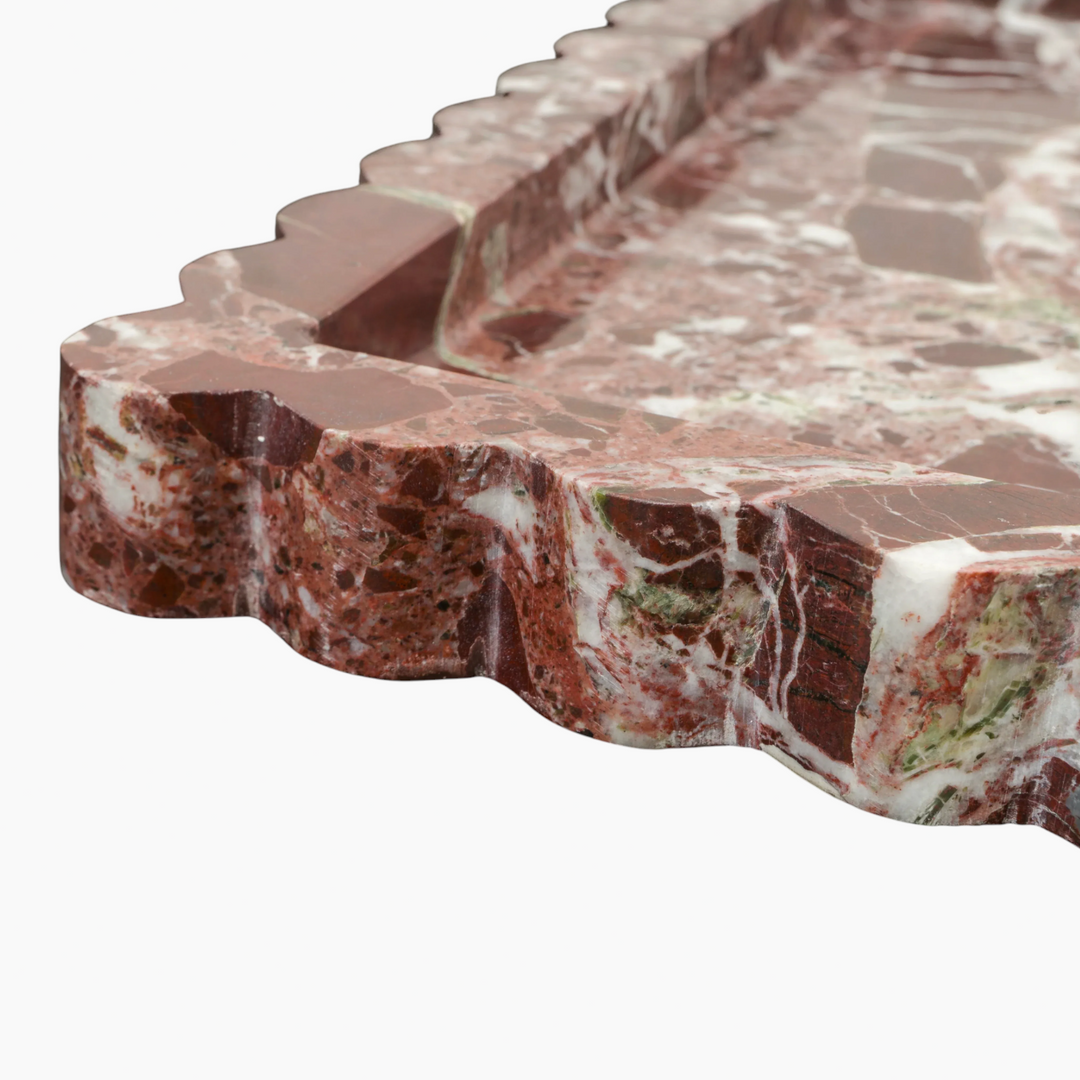 Stone &amp; Co. Rosso Levanto Cloud Tray