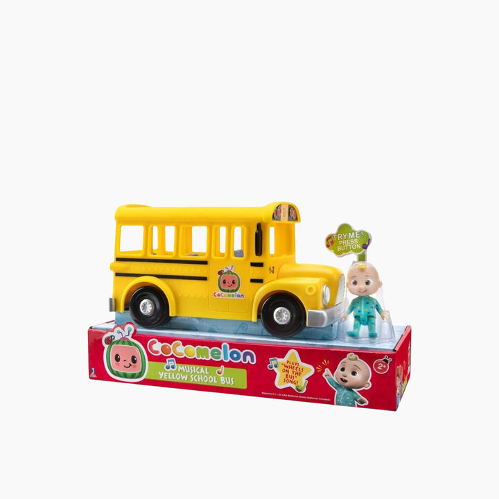 Jazwares Cocomelon Musical Yellow School Bus - HUNA