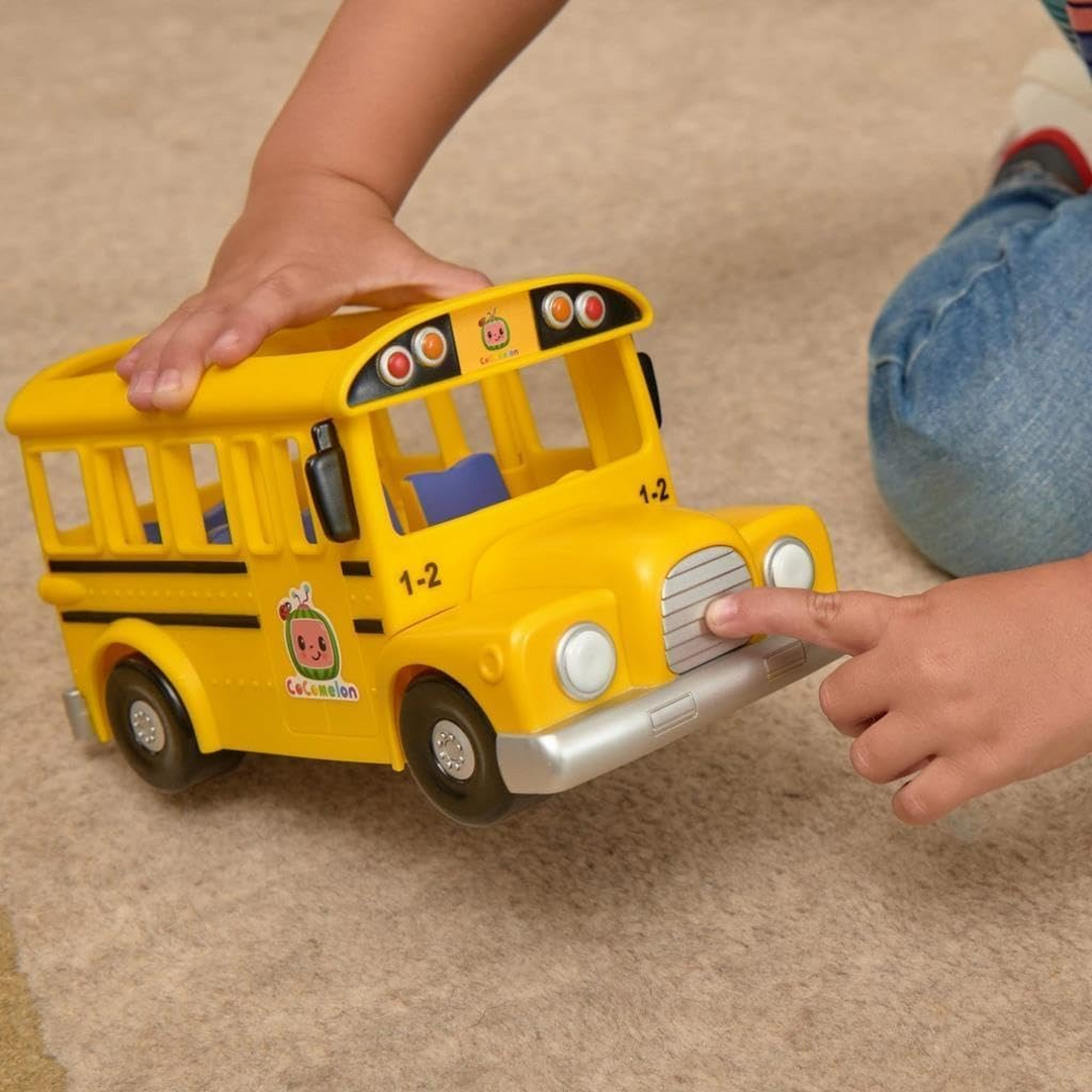 Jazwares Cocomelon Musical Yellow School Bus - HUNA
