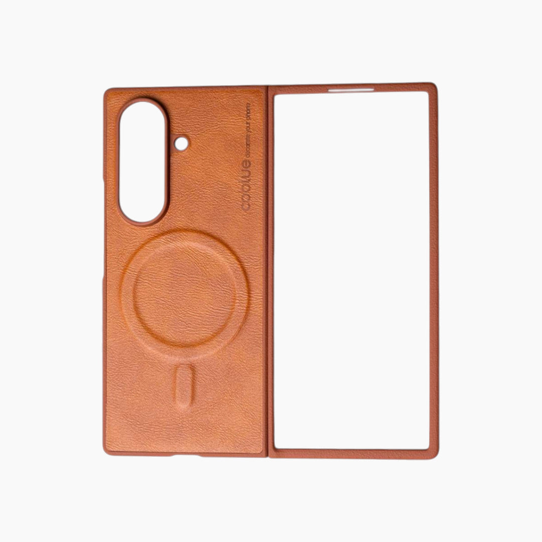 Coblue Z Fold 7 Leather Case With MagSafe