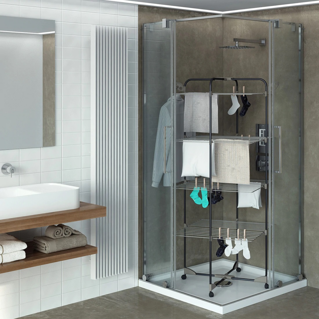 Colombo Alpina Clothes Airer 40 m - Black