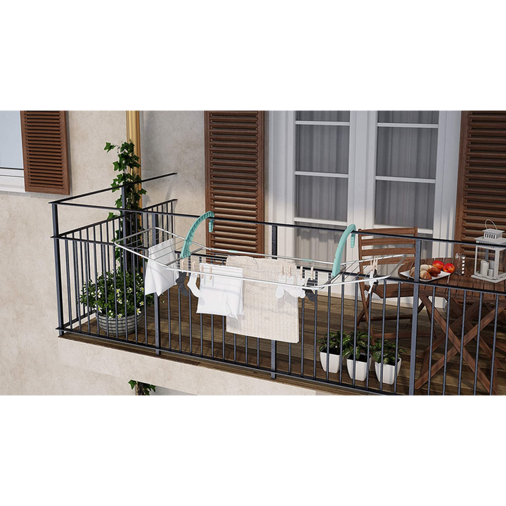 Colombo Balcony Clothes Airer 18 m - Silver