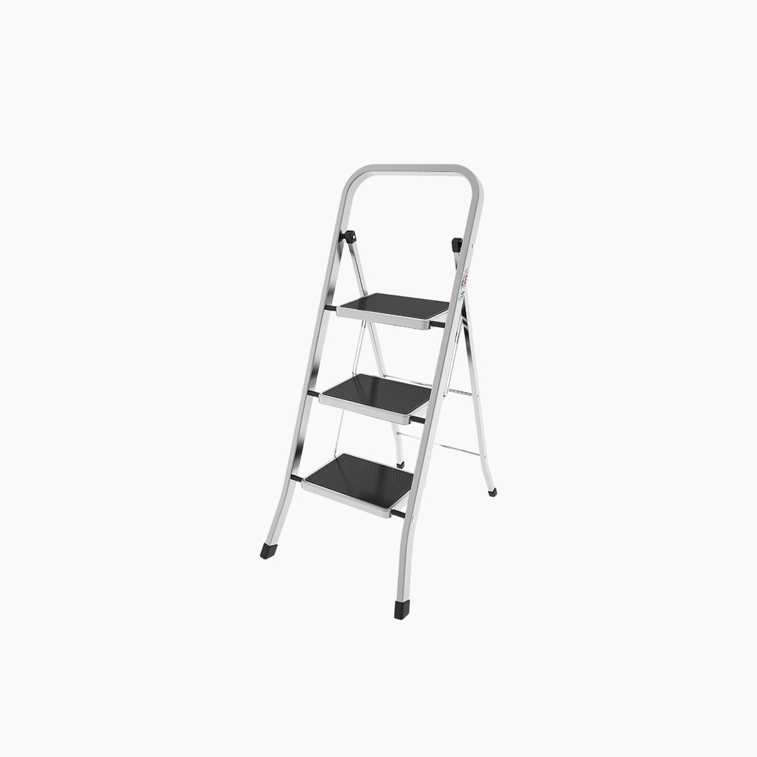 Colombo Factotum Ladder - Silver  4-Step