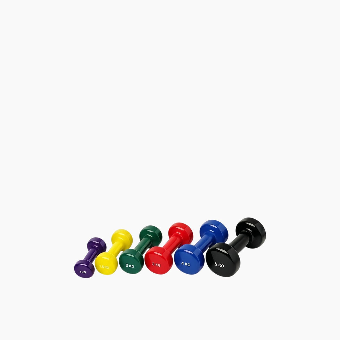 Coloured Vinyl Dumbbell Weights
