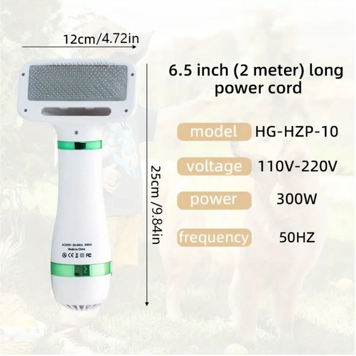 SMASOLO Comb with Hair Dryer for Pets