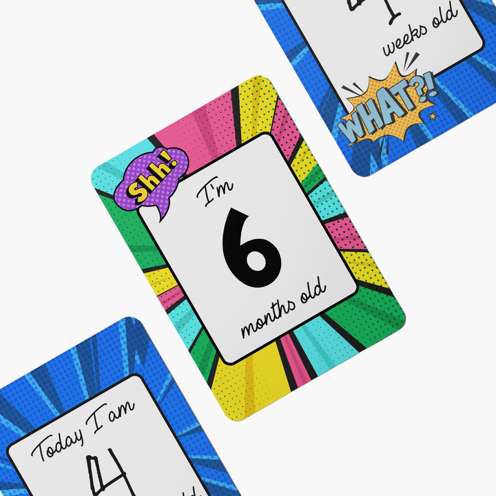 Twinkle &amp; Giraffe Milestone Cards Set of 25
