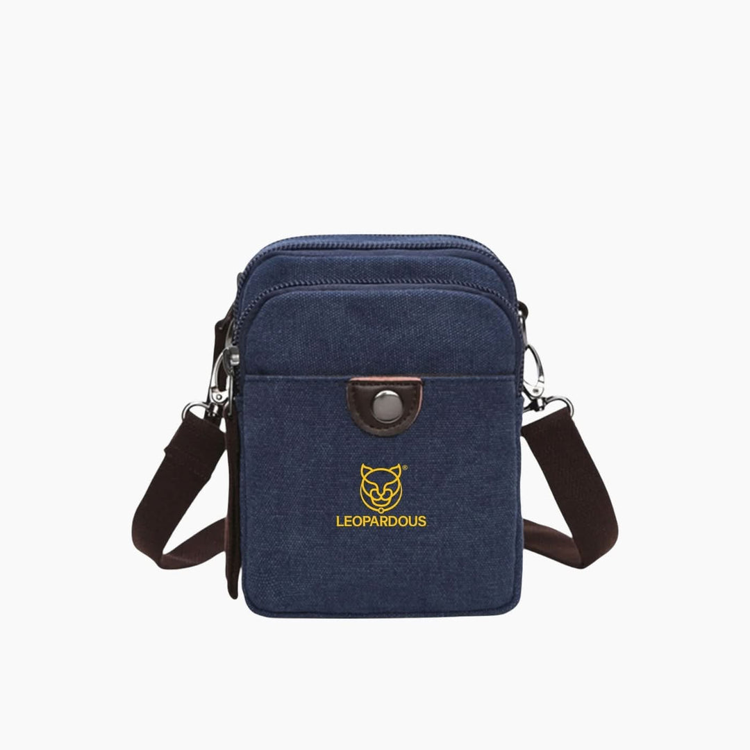 Leopardous Canvas Crossbody Bag