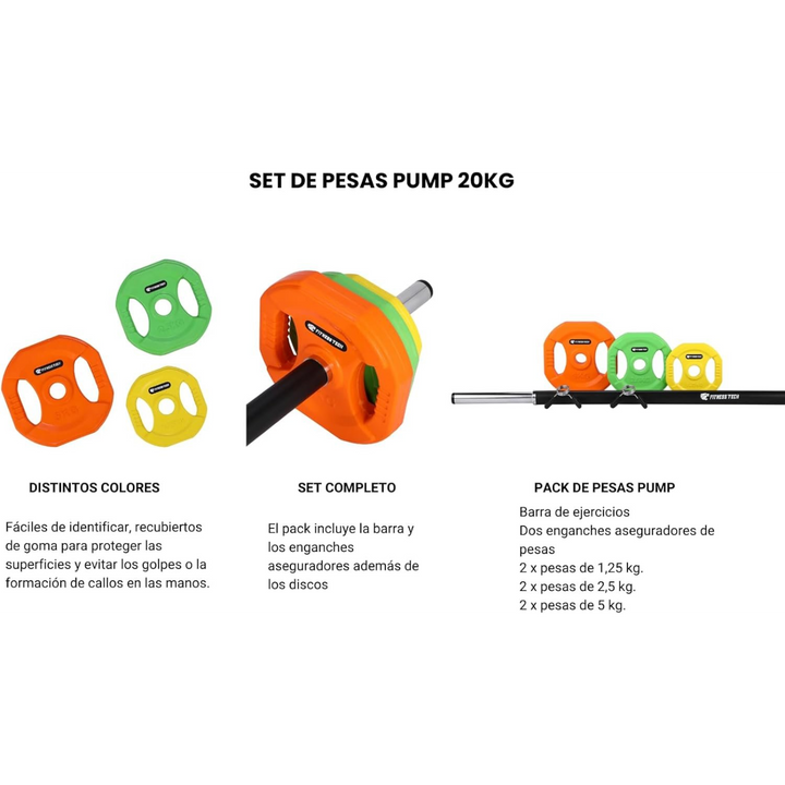 EZFIT Complete Body Pump Set (23 kg)