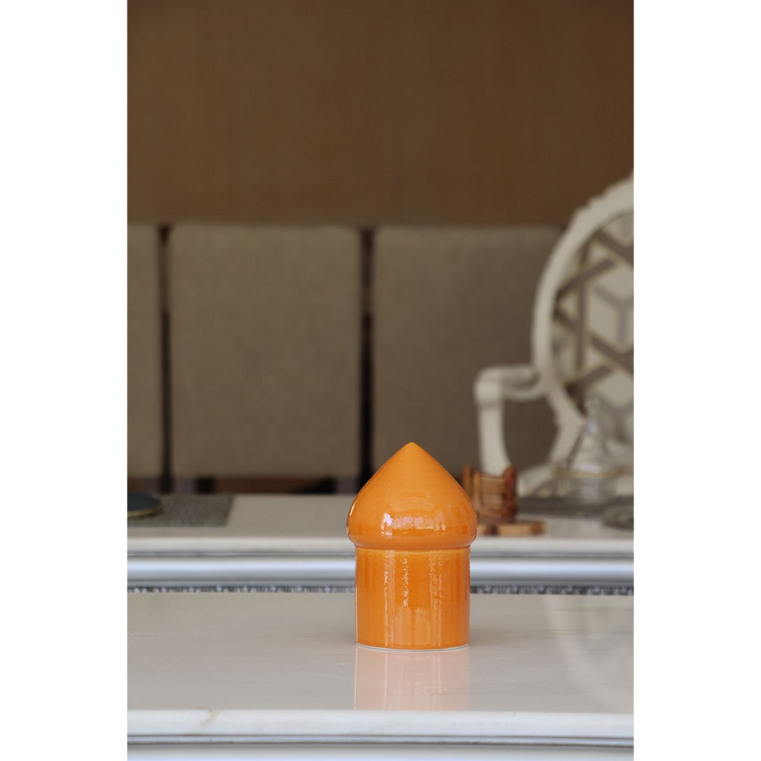 Zen Concept Amber Ceramic Fanoos with amber glaze