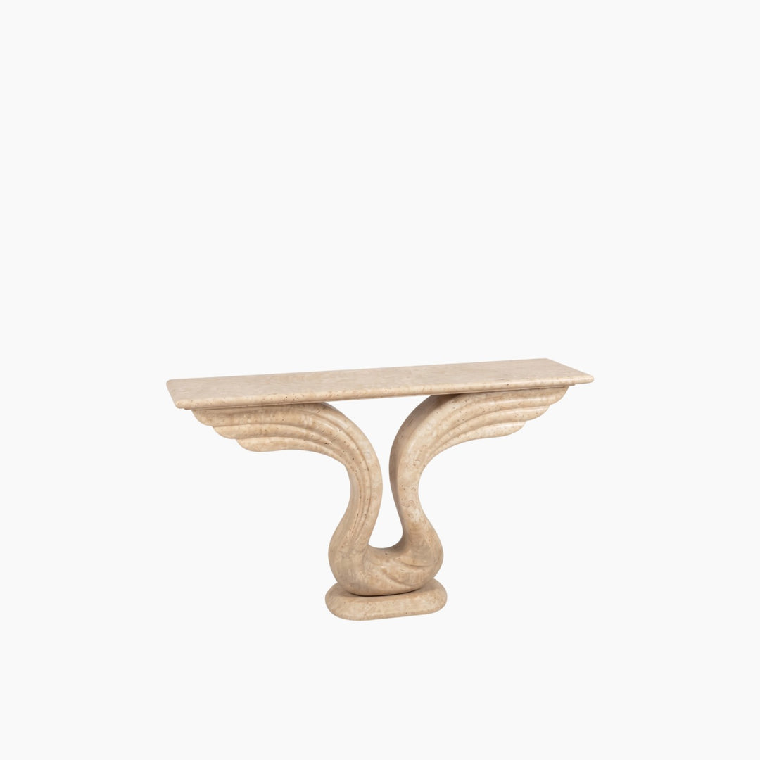Wavy Sculptural Console Table