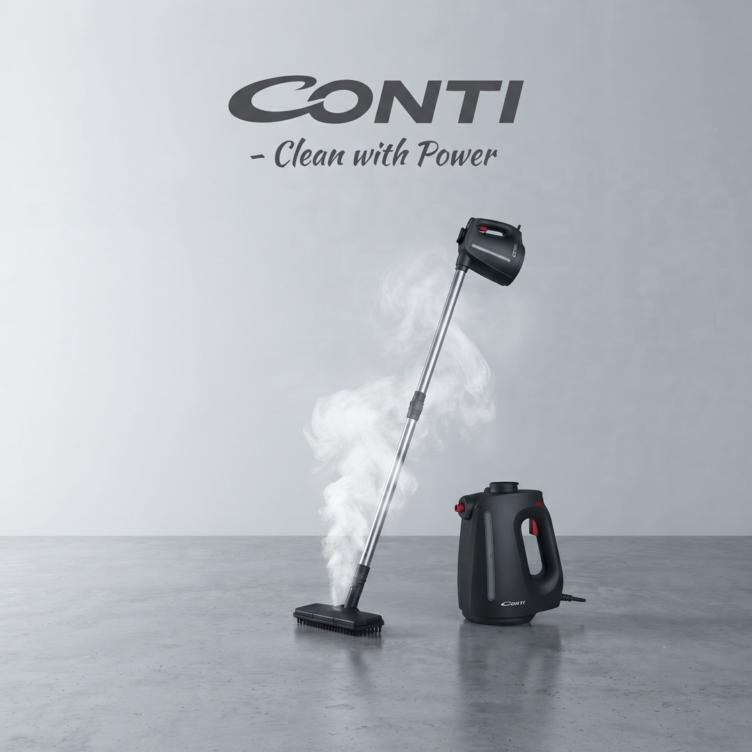 Conti Steam Cleaner with Long Hose, 1350W