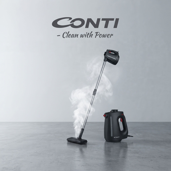 Conti Steam Cleaner with Long Hose, 1350W