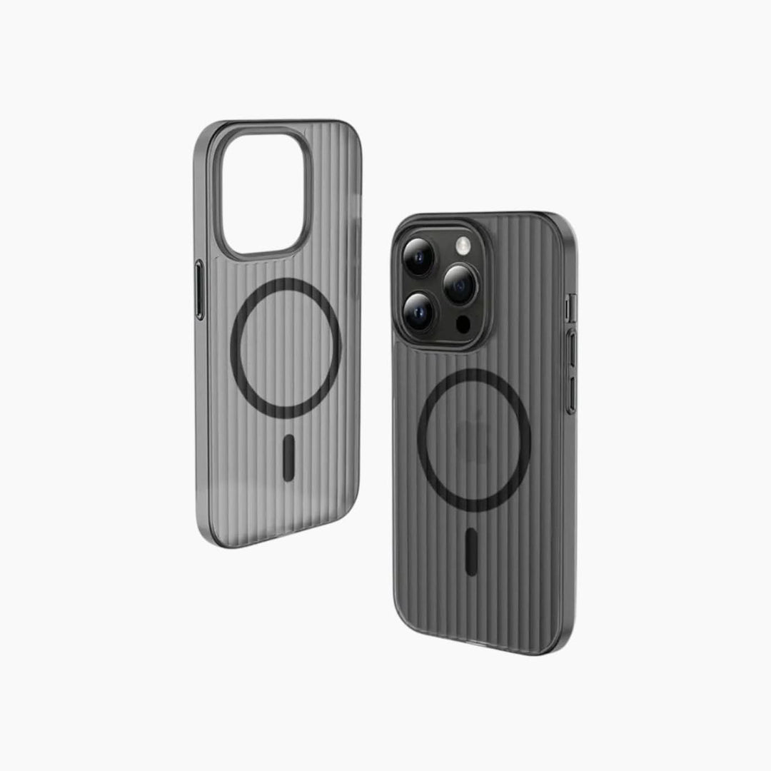 Catchy Jo Corrugated Pattern iPhone Wireless Charger Case