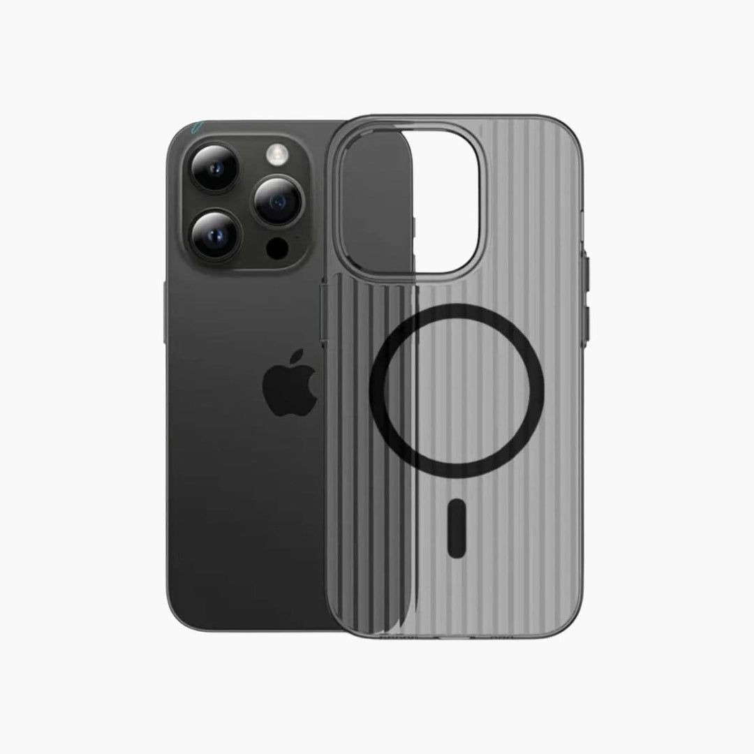 Catchy Jo Corrugated Pattern iPhone Wireless Charger Case