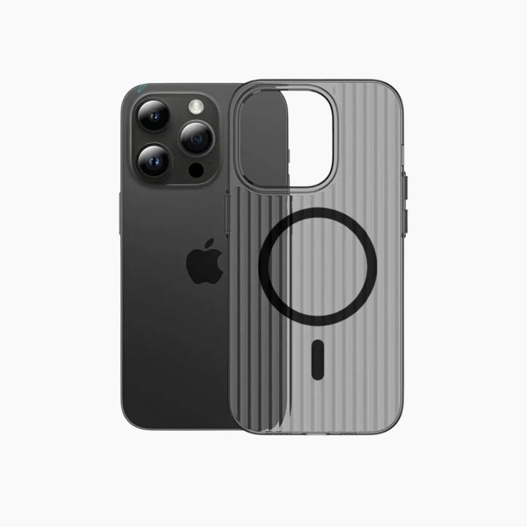 Catchy Jo Corrugated Pattern iPhone Wireless Charger Case