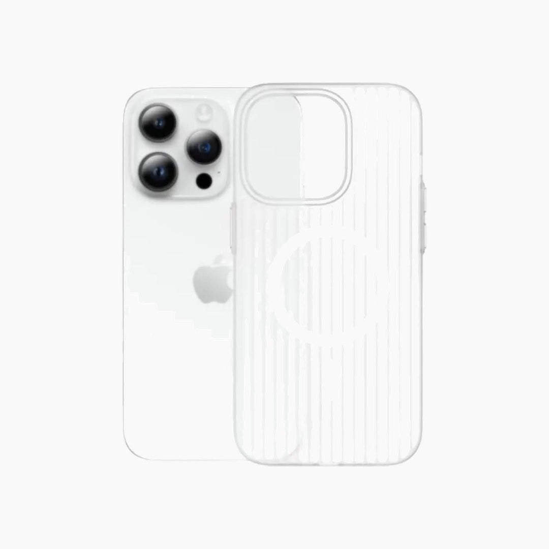 Catchy Jo Corrugated Pattern iPhone Wireless Charger Case